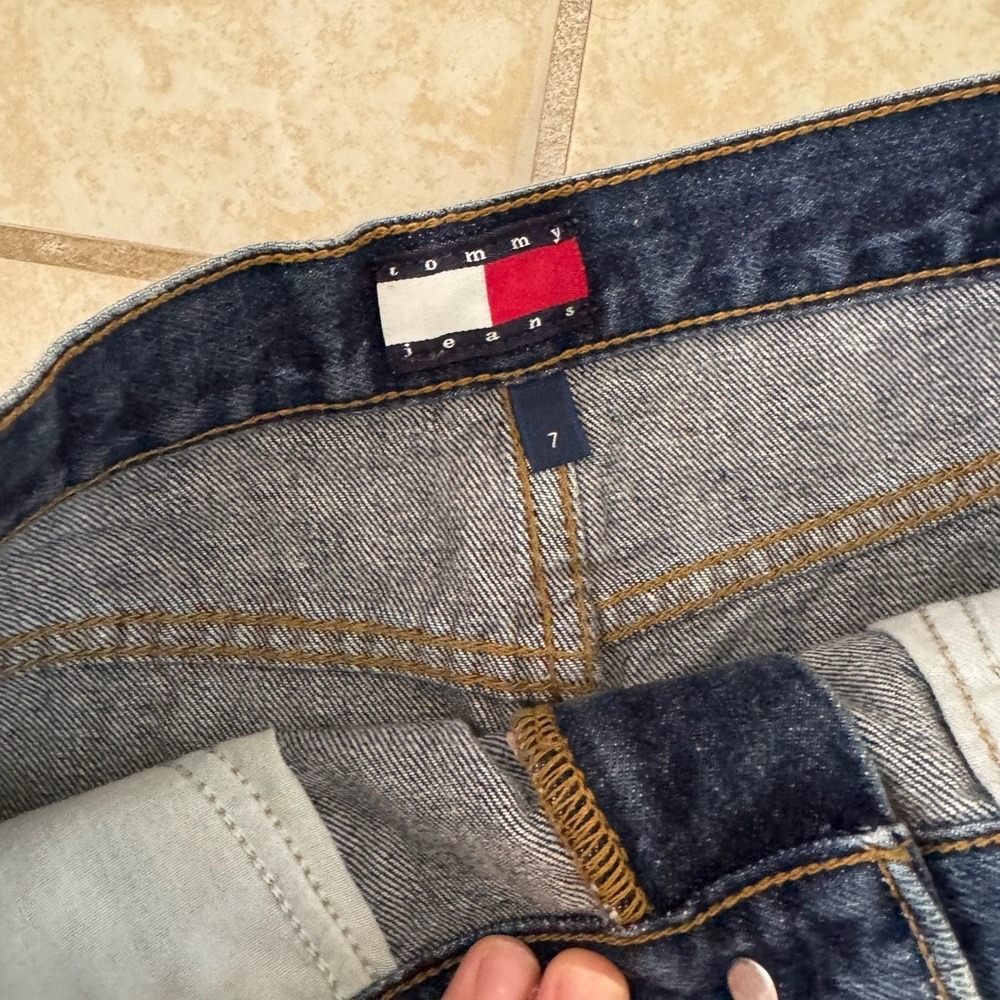 Vintage y2k Tommy Hilfiger Denim Mini Skirt - Picture 6 of 10